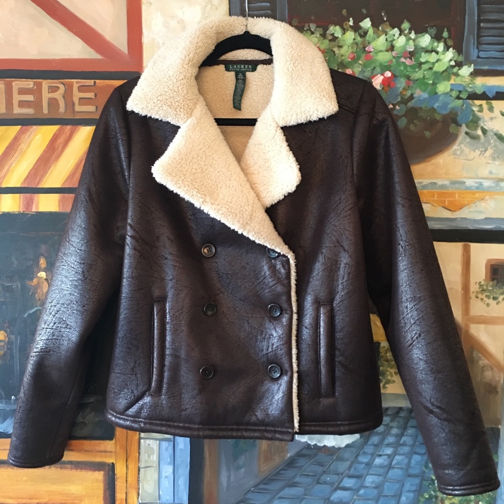 NWOTS- Ralph Lauren faux shearling bomber